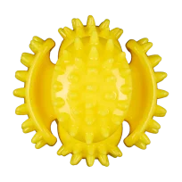 AnimAll GrizZzly Multi-Ball Toy with Squeaker for Dogs, Yellow, S 7.5 cm