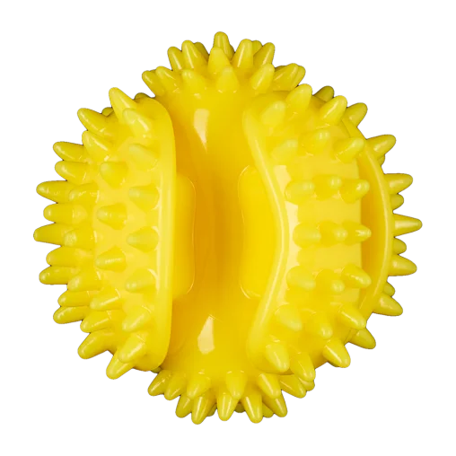 AnimAll GrizZzly Multi-Ball Toy with Squeaker for Dogs, Yellow, S 7.5 cm