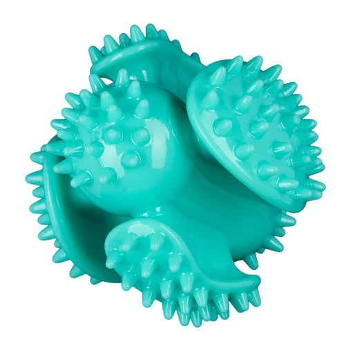 AnimAll GrizZzly Multi-Ball Toy with Squeaker for Dogs, Mint, M 9.3 cm