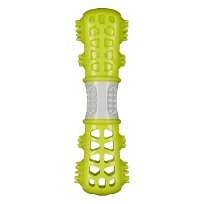 AnimAll GrizZzly Multi-Bone Toy with Squeaker for Dogs, Green, M 24.4x7.3x5.1 cm