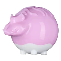 AnimAll GrizZzly Squeaky Wild Boar Dog Toy, Purple, 10х7х7,2 cm