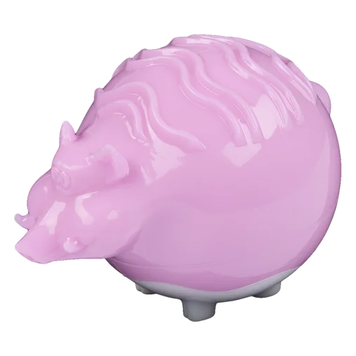 AnimAll GrizZzly Squeaky Wild Boar Dog Toy, Purple, 10х7х7,2 cm