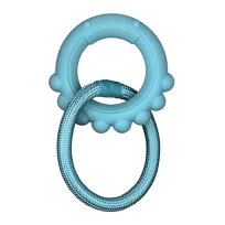 Іграшка AnimAll GrizZzly Baby, восьминіг з канатом, мʼятна, 13.5×12.8×2.6 см