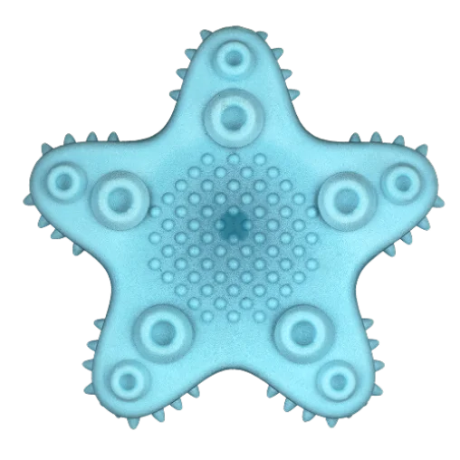 AnimAll GrizZzly Starfish Squeaky Dog Toy, Mint, 13.3x12.7x5.8 cm