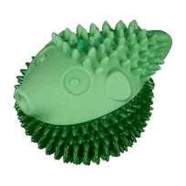 AnimAll GrizZzly Fugu Fish Squeaky Dog Toy, Green, 12.1x9x8.9 cm