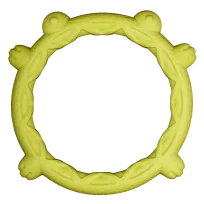 Іграшка AnimAll GrizZzly, кільце-жабка, зелена, L, 23.5×22.8×3 см