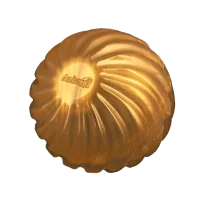 Мʼяч AnimAll Fun для собак хвиля з пищалкою, 45 мм, золотий