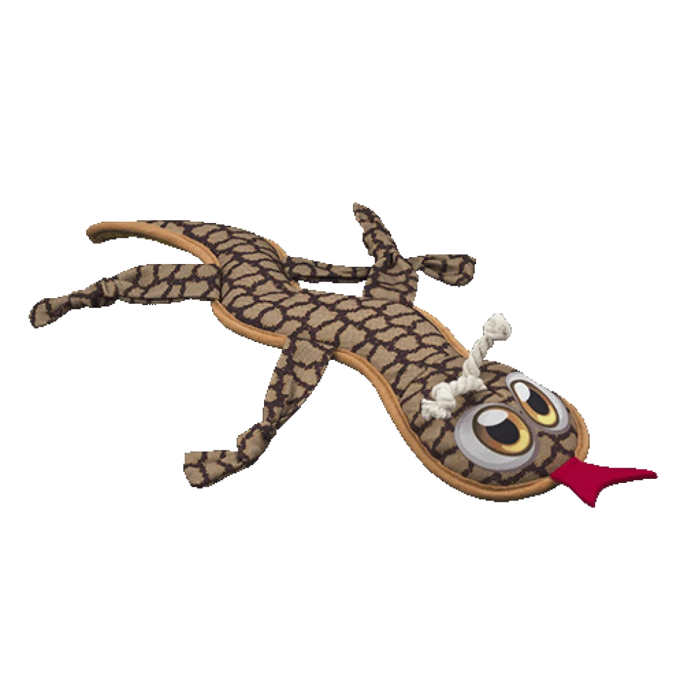 Іграшка AnimАll GrizZzly Саламандра з пищалкою для собак, матеріал Oxford, 42х9 см