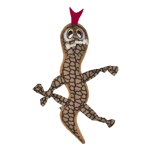 Іграшка AnimАll GrizZzly Саламандра з пищалкою для собак, матеріал Oxford, 42х9 см