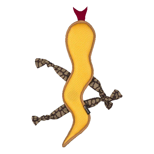 Іграшка AnimАll GrizZzly Саламандра з пищалкою для собак, матеріал Oxford, 42х9 см