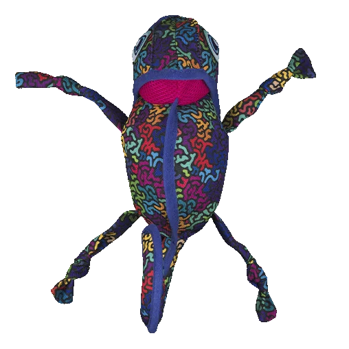 Іграшка AnimАll GrizZzly Хамелеон з пищалкою для собак, матеріал Oxford, 29х10 см