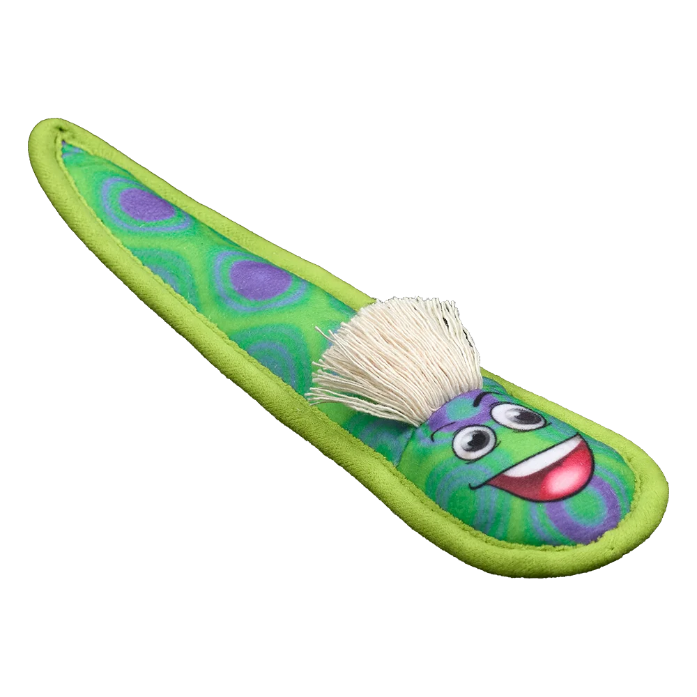 AnimAll GrizZzly Worm Dog Toy with Squeaker, 22x2x6 cm