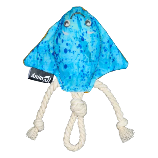 AnimAll GrizZzly Skate Dog Toy with Squeaker, 18x3x13 cm