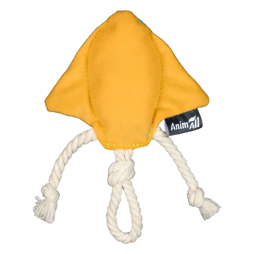 AnimAll GrizZzly Skate Dog Toy with Squeaker, 18x3x13 cm