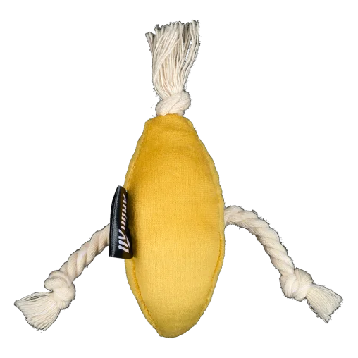 AnimAll GrizZzly Banana Dog Toy with Squeaker, 12x4x6 cm