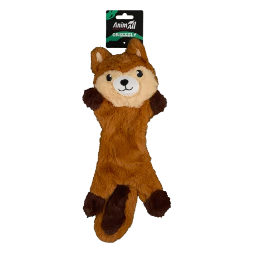 Іграшка м’яка AnimAll GrizZzly Бурундук для собак, з пищалкою, 38х16х6 см
