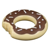Іграшка AnimAll GrizZzly Пончик для собак, колір коричневий, розмір L 15х15х3,8 см