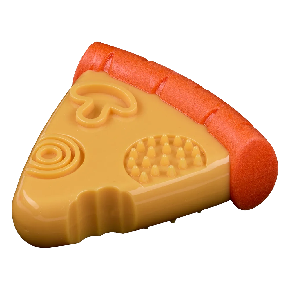 Іграшка AnimAll GrizZzly Піцца для собак, колір жовто-помаранчевий, S 11,6х11,5х4,1 см