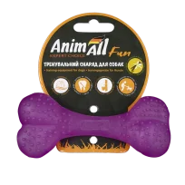 AnimAll Fun Vanilla-Scented Training Bone For Dogs, Purple, 12 cm