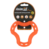 Іграшка AnimAll Fun Тренувальне кільце для собак, з ароматом ванілі, колір помаранчевий, 12 см