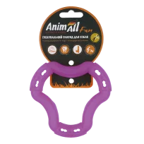 Іграшка AnimAll Fun Тренувальне кільце для собак, з ароматом ванілі, колір фіолетовий, 12 см