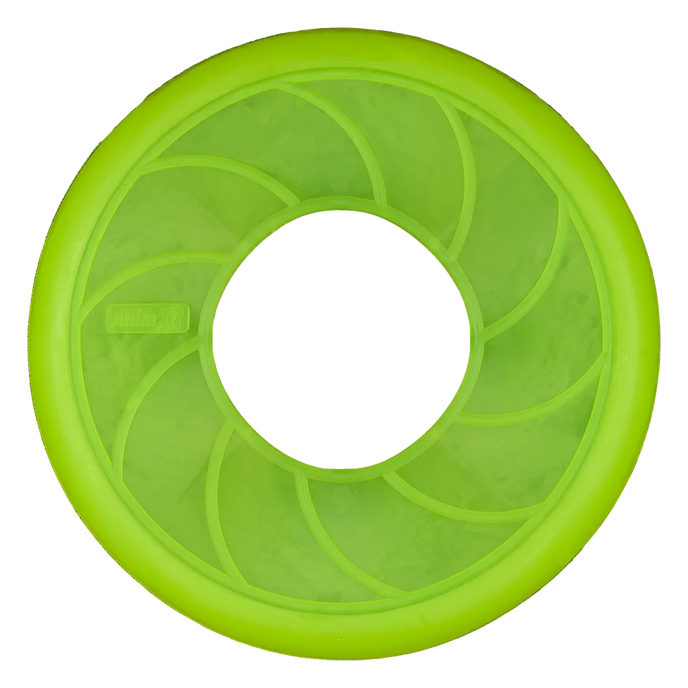 AnimAll Fun Vanilla-Scented Frisbee for Dogs, Yellow, 22 cm
