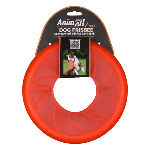 AnimAll Fun Vanilla-Scented Frisbee for Dogs, Orange, 22 cm