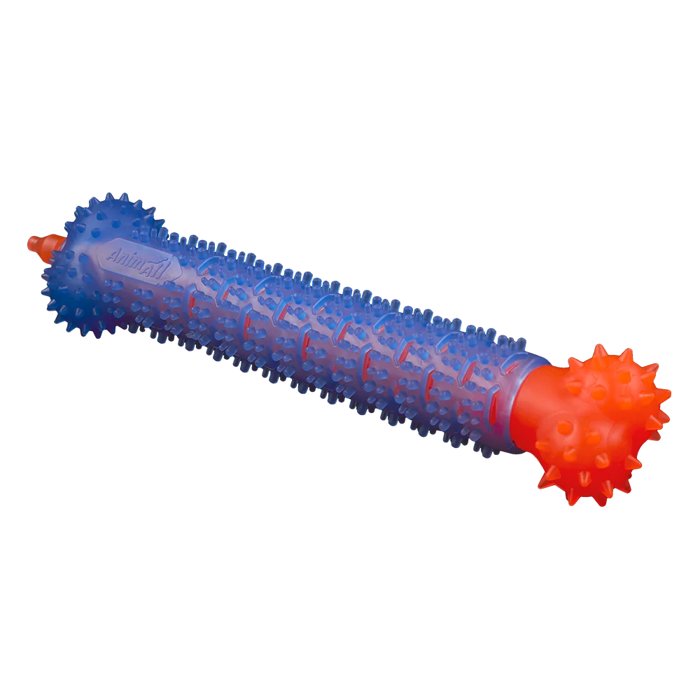 AnimAll Fun Vanilla-Scented Chew Toy Brush-Shaped, Orange-Blue, 24 cm