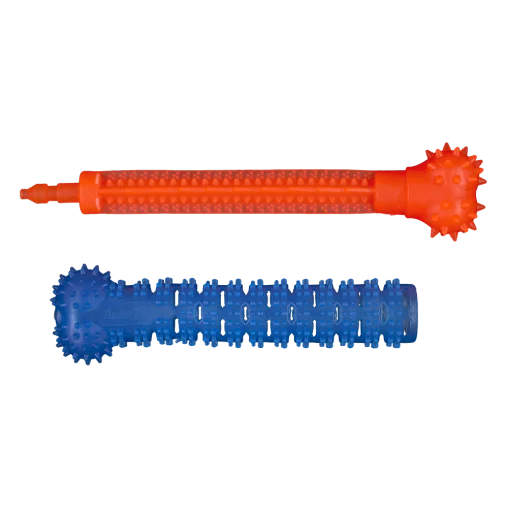 AnimAll Fun Vanilla-Scented Chew Toy Brush-Shaped, Orange-Blue, 24 cm