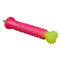 AnimAll Fun Vanilla-Scented Chew Toy Brush-Shaped, Yellow-Pink, 24 cm