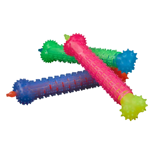 AnimAll Fun Vanilla-Scented Chew Toy Brush-Shaped, Yellow-Pink, 24 cm