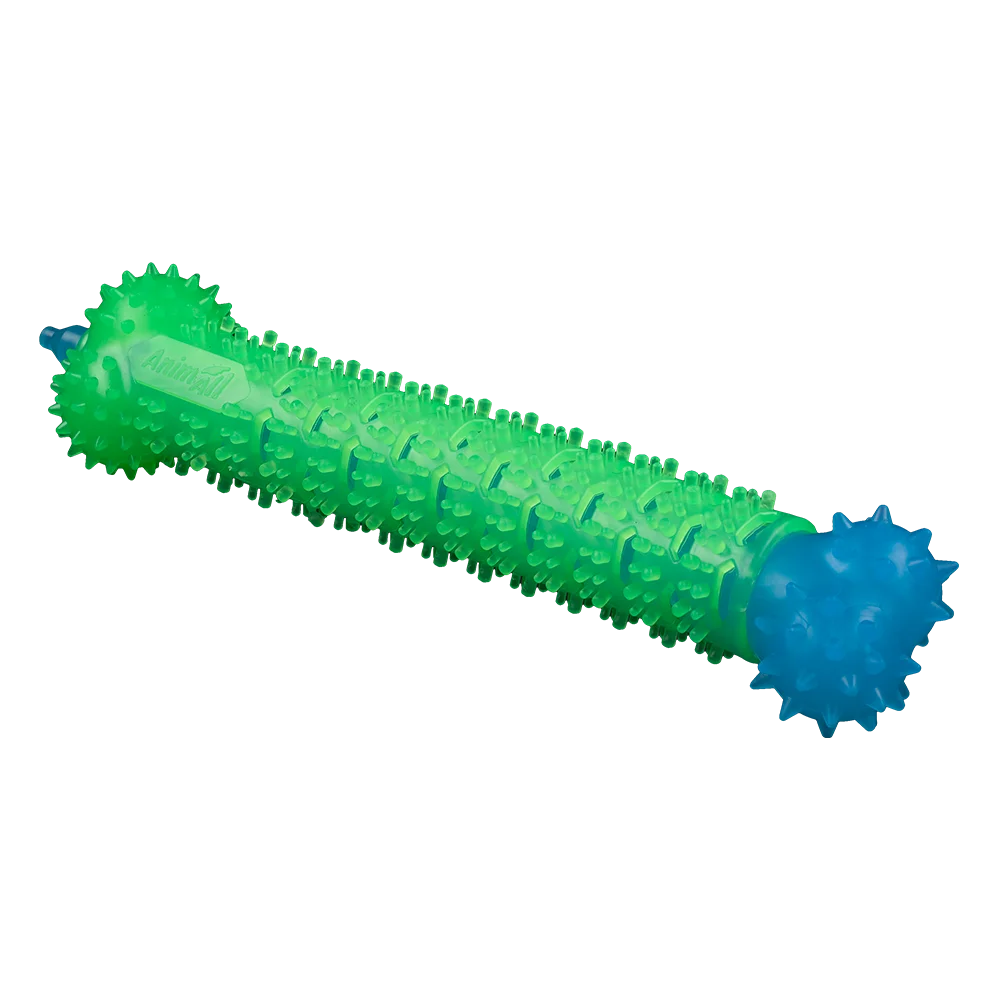 AnimAll Fun Vanilla-Scented Chew Toy Toothbrush-Shaped, Blue-Green, 24 cm