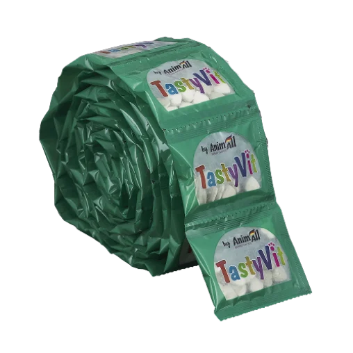 Вітамінізовані ласощі AnimAll TastyVit для котів, з рибою та алгобіотином, 600 штук (50 пакетів по 12 штук)