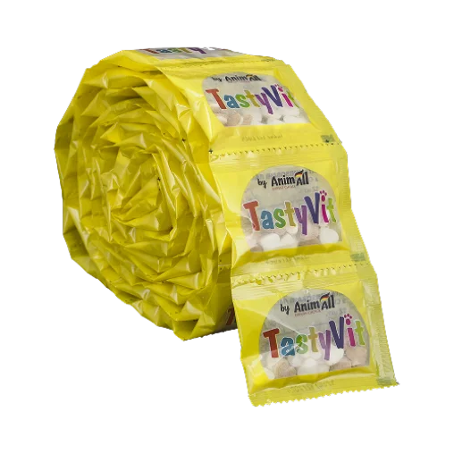 Вітамінізовані ласощі AnimAll TastyVit для котів, з сиром, 600 штук (50 пакетів по 12 штук)