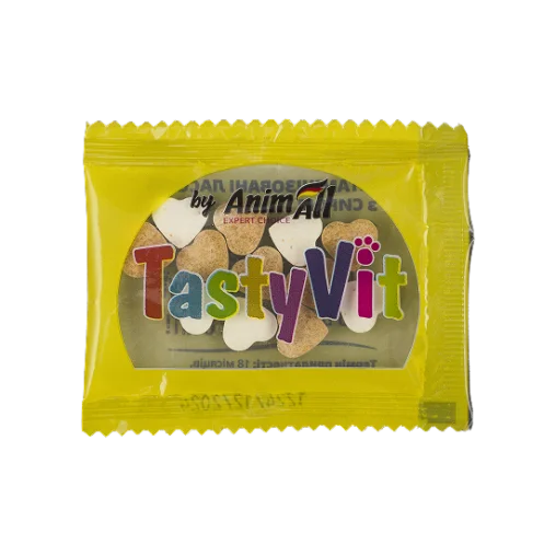 Вітамінізовані ласощі AnimAll TastyVit для котів, з сиром, 600 штук (50 пакетів по 12 штук)