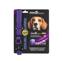 Комплект AnimAll VetLine Double Guard нашийник з протипаразитарною стрічкою, 20 мм, 320 - 400 мм, пурпурний