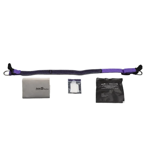 Комплект AnimAll VetLine Double Guard нашийник з протипаразитарною стрічкою, 20 мм, 320 - 400 мм, пурпурний