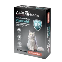 Протипаразитарні краплі AnimAll VetLine ПроСейф спот-он для котів від 0,6 до 2,5 кг, 1 туба 0,3 мл (комбінований)