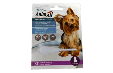 AnimAll VetLine Spot-On flea and tick drops for dogs weighing 4-10 kg
