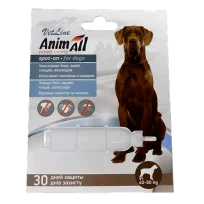 Краплі AnimAll VetLine Spot-On від бліх і кліщів для собак вагою 40-60 кг