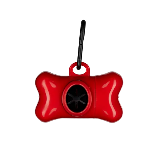 Диспенсер AnimAll зі змінними пакетами, колір червоний,    1 рулон | 15 пакетів