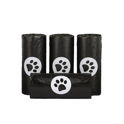 Пакети AnimAll для прибирання за тваринами, колір чорний, 4 рулони | 15 пакетів