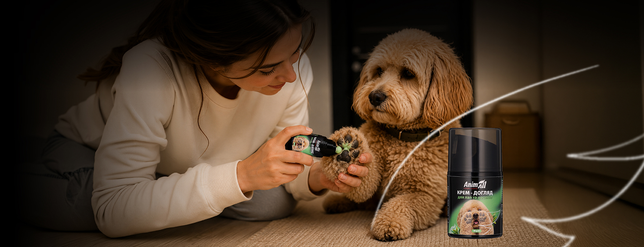 AnimAll Care Cream for Dogs’ and Cats’ Paws and Noses with Coenzyme Q10: Reliable Protection During Walks